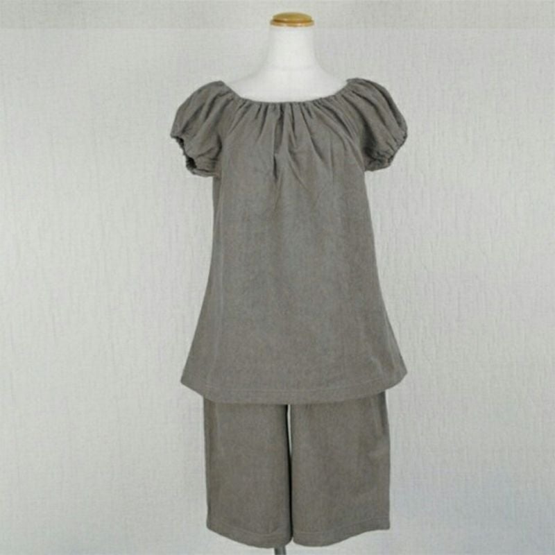 idee Zora イデゾラ ナチュラルタイム パイル 半袖ナイティセット